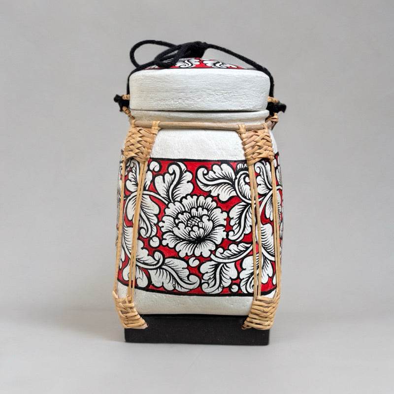 Lanna Bamboo Rice Box with Floral Pattern – Handmade Thai Storage Jar in 18x29cm | Decorative &amp; Functional Bamboo Basket from Northern Thailand One-Sake.com D4 D1 D3 D1-D3-D4-D5-D2-D6-D7-D8-D9-D10-D11-D12-D13-D14-D15-D16-D17-D18-D19-D20-D21-D22-D23-D24-D25 Premium paint-D26-D27 Premium1-D28-D29-D30-D31-D32-D33-D34-D35-D36-