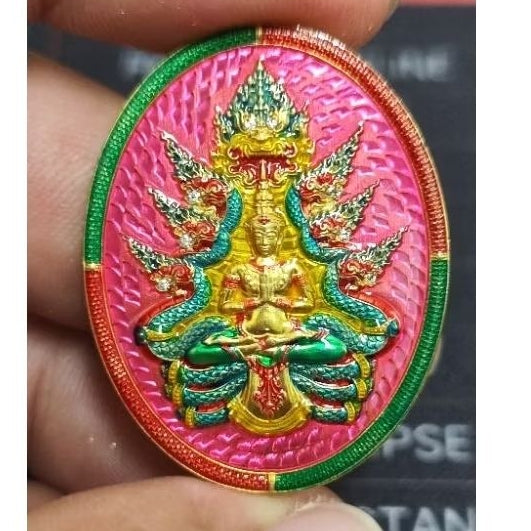 ✨ The Sovereign Phaya Mucalinda Naga King: Kathin 2024 (B.E. 2567) Masterpiece Edition by Phra Arjan Sirichai, Wat Rong Kham Luang – Authentic Thai Sacred Medallion for Absolute Protection, Infinite Wealth, and Spiritual Ascension ✨