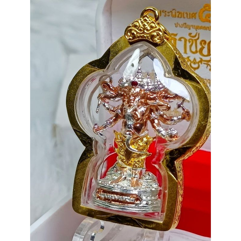 🐘 “Panchamukhi Ganapati ‘Great Victory’ Statue” – 5‑Head Ganesha by Phra Ajarn Liang (Wat Chomket, Thailand) for Multi‑Direction Success, Protection & Wisdom