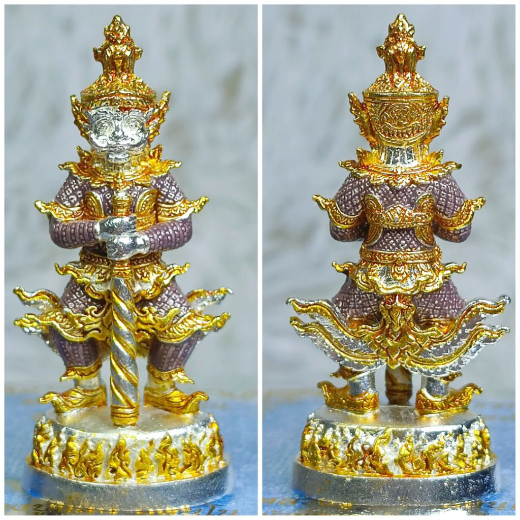 ✨ Supreme Treasure Vault Thao Wessuwan – Wealth & Protection Guardian Deity Amulet by Luang Pu Saen (Wat Ban Nong Jik, Sisaket 2018, Double Consecration)