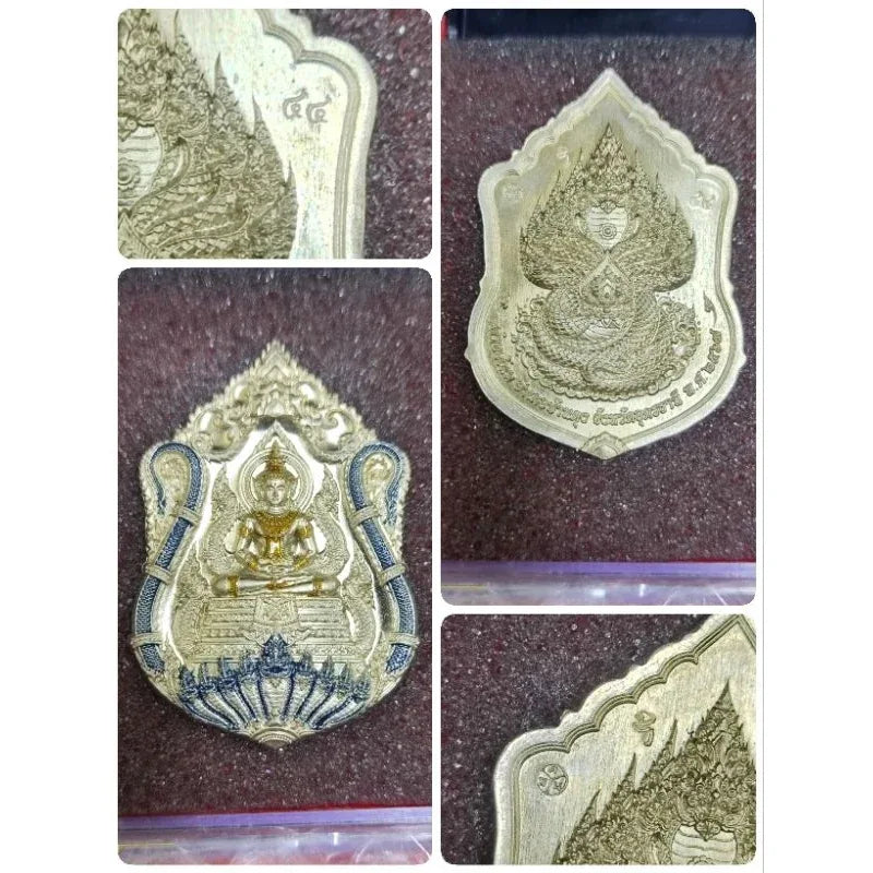 Harness Wealth and Spiritual Power with the Wealth and Spiritual Power Medal - Majestic Millionaire Emperor Medal 44อปก.ลงยา