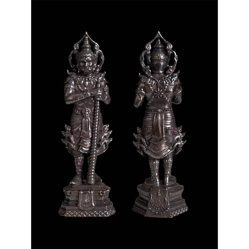 Thao Wessuwan Bangkoet Sap Edition - Wealth & Protection Guardian Blessed by Luang Pu Jue, Wat Khao Ta Ngo Udomporn (5 cm) รมดำ