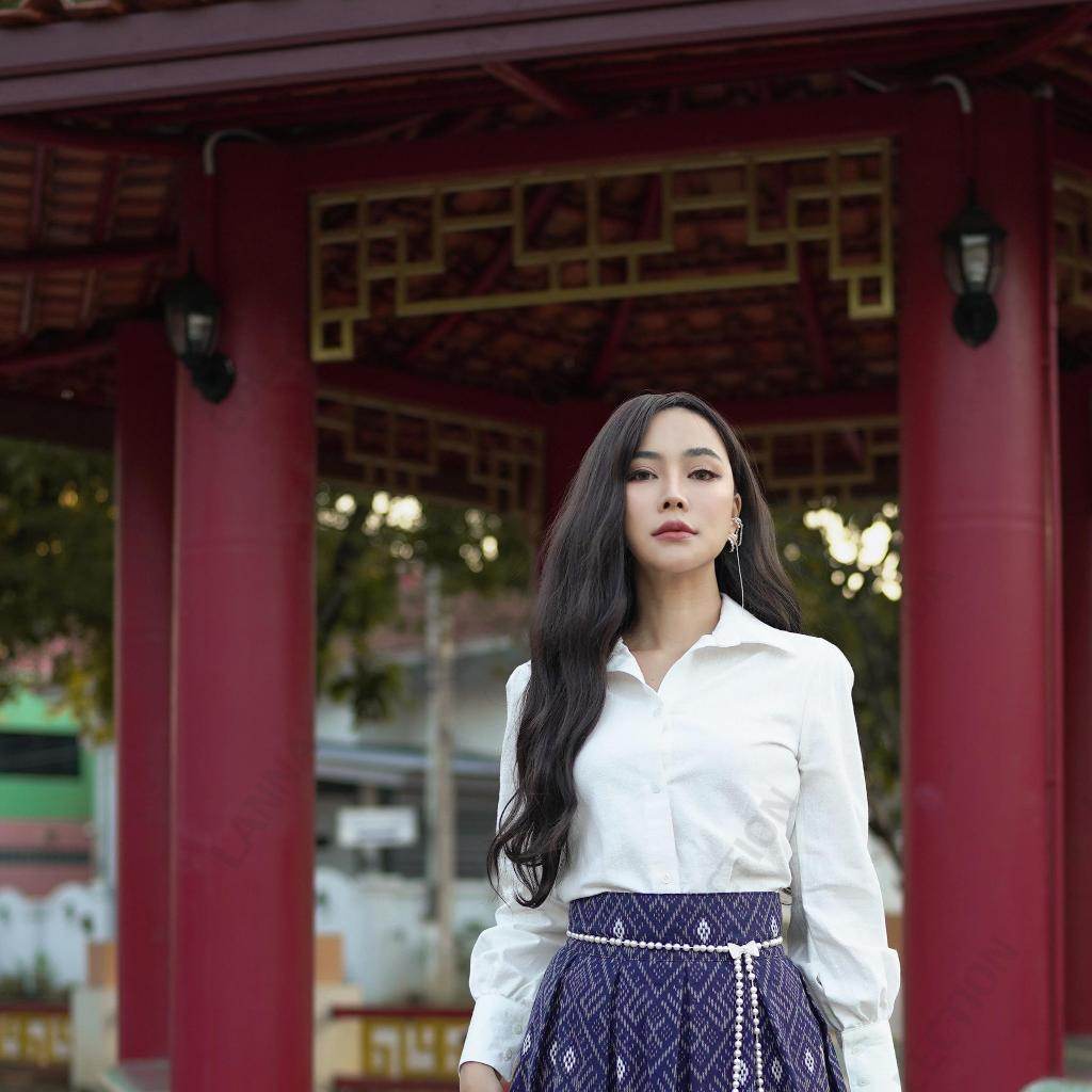Soft Long Sleeve Cotton Shirt for Women – 4 Colors | Natural Hand-Dyed Fabric with Timeless Style One-Sake.com แดงไวน์ / L แดงไวน์ / S แดงไวน์ / M แดงไวน์ / S-แดงไวน์ / M-แดงไวน์ / L-แดงไวน์ / XL-กรม / S-กรม / M-กรม / L-กรม / XL-ขาว / S-ขาว / M-ขาว / L-ขาว / XL-