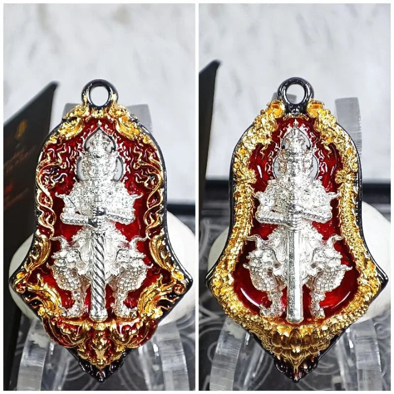 Tao Wessuwan Amulet: Dwi Deva Twin-Faced Charm for Protection, Wealth, and Spiritual Authority