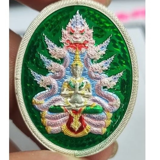 ✨ The Sovereign Phaya Mucalinda Naga King: Kathin 2024 (B.E. 2567) Masterpiece Edition by Phra Arjan Sirichai, Wat Rong Kham Luang – Authentic Thai Sacred Medallion for Absolute Protection, Infinite Wealth, and Spiritual Ascension ✨