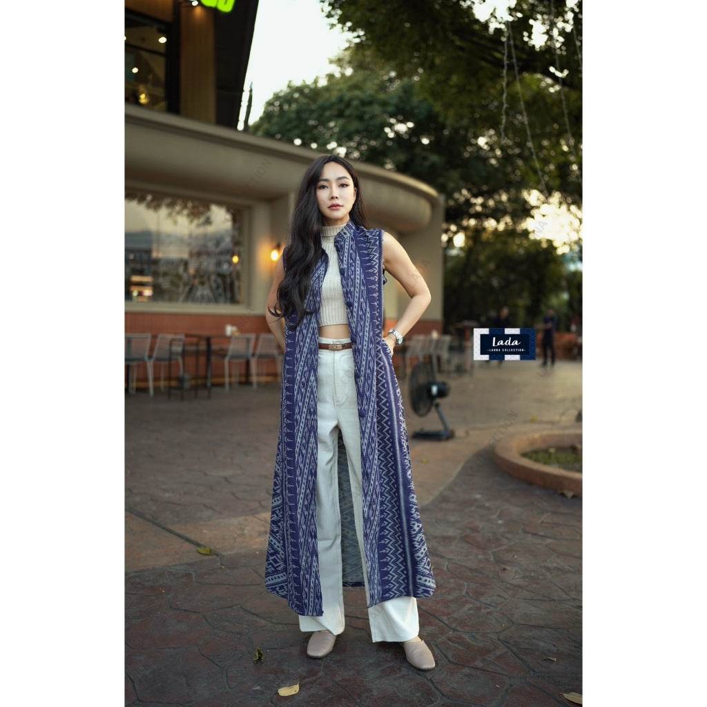 New Lisa Print Long Cotton Wrap Coat – 3 Colors | Hand Wash Only – S–XL Sizes for Women One-Sake.com แดง / อก32-36 กรม / อก32-36 กรม / อก38-40 กรม / อก32-36-กรม / อก38-40-แดง / อก32-36-แดง / อก38-40-ชมพู / อก32-36-ชมพู / อก38-40-
