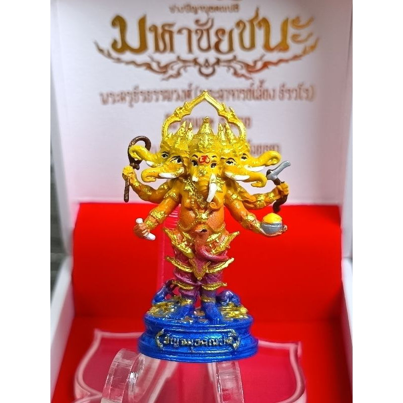 🐘 “Panchamukhi Ganapati ‘Great Victory’ Statue” – 5‑Head Ganesha by Phra Ajarn Liang (Wat Chomket, Thailand) for Multi‑Direction Success, Protection & Wisdom