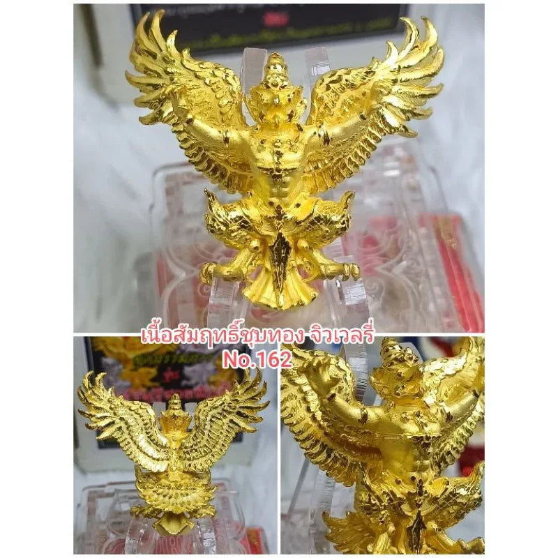 🦅 Phaya Krut & Hanuman "Setthi Than Jai" (Instant Millionaire) Edition (2019): Luang Phor Wan, Wat Khlong Khun – Wealth, Power & Victory Gold-plated Garuda
