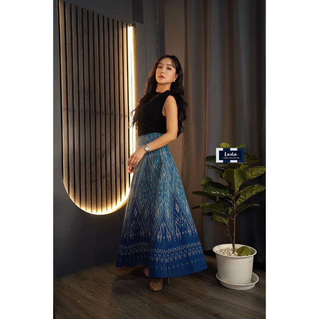 Two-Tone 8-Piece Cotton Pleated Skirt – High-Waisted Printed Outfit | 38” Length in Waist 26–32” for Women One-Sake.com น้ำตาล / L น้ำตาล / S น้ำตาล / M น้ำตาล / S-น้ำตาล / M-น้ำตาล / L-น้ำตาล / XL-ม่วง / S-ม่วง / M-ม่วง / L-ม่วง / XL-น้ำเงิน / S-น้ำเงิน / M-น้ำเงิน / L-น้ำเงิน / XL-