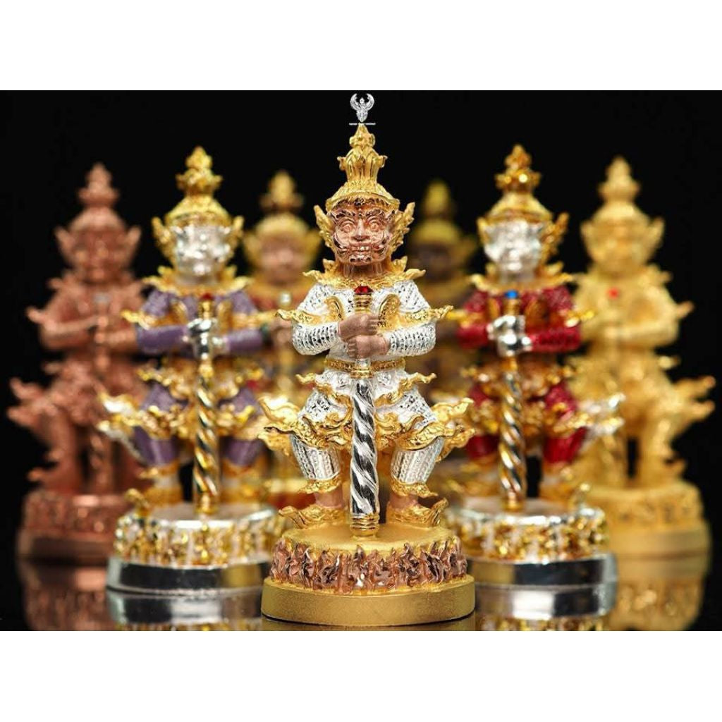 ✨ Supreme Treasure Vault Thao Wessuwan – Wealth & Protection Guardian Deity Amulet by Luang Pu Saen (Wat Ban Nong Jik, Sisaket 2018, Double Consecration)
