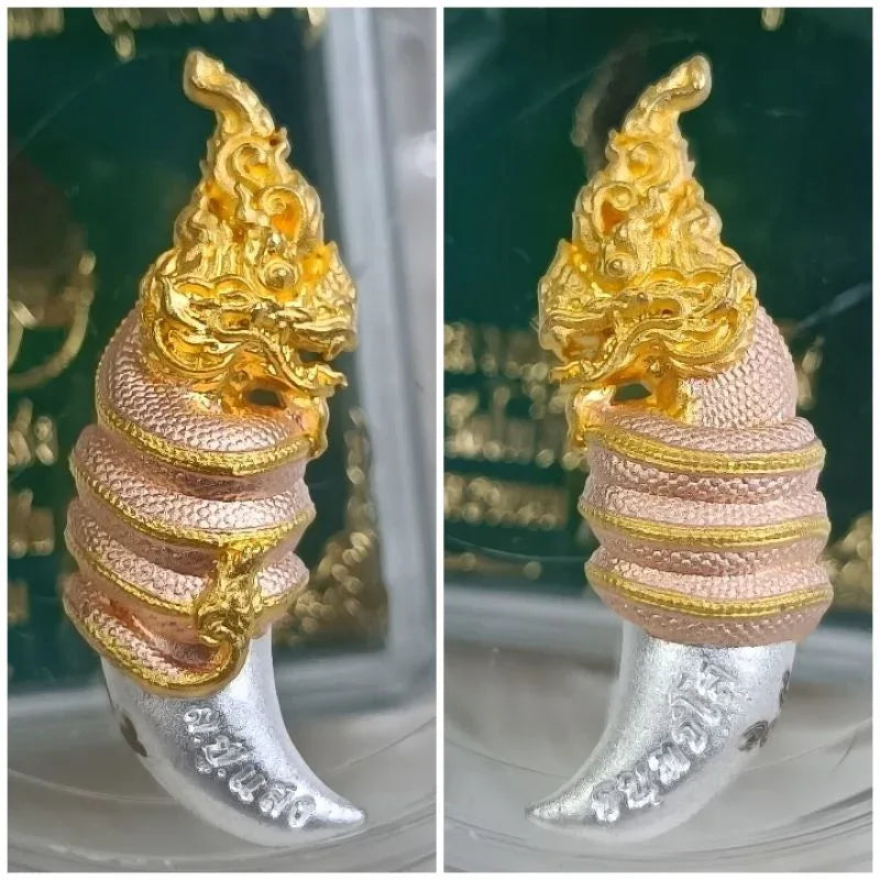 🐍 THE CELESTIAL FANG: PHYA NAKARAT ✨ The Serpent’s Treasure: Luang Pu Saeng "Wealthy Millionaire" Naga Tusk 2019 – Sacred Relic for Instant Fortune, Destiny Opening & Elite Prosperity