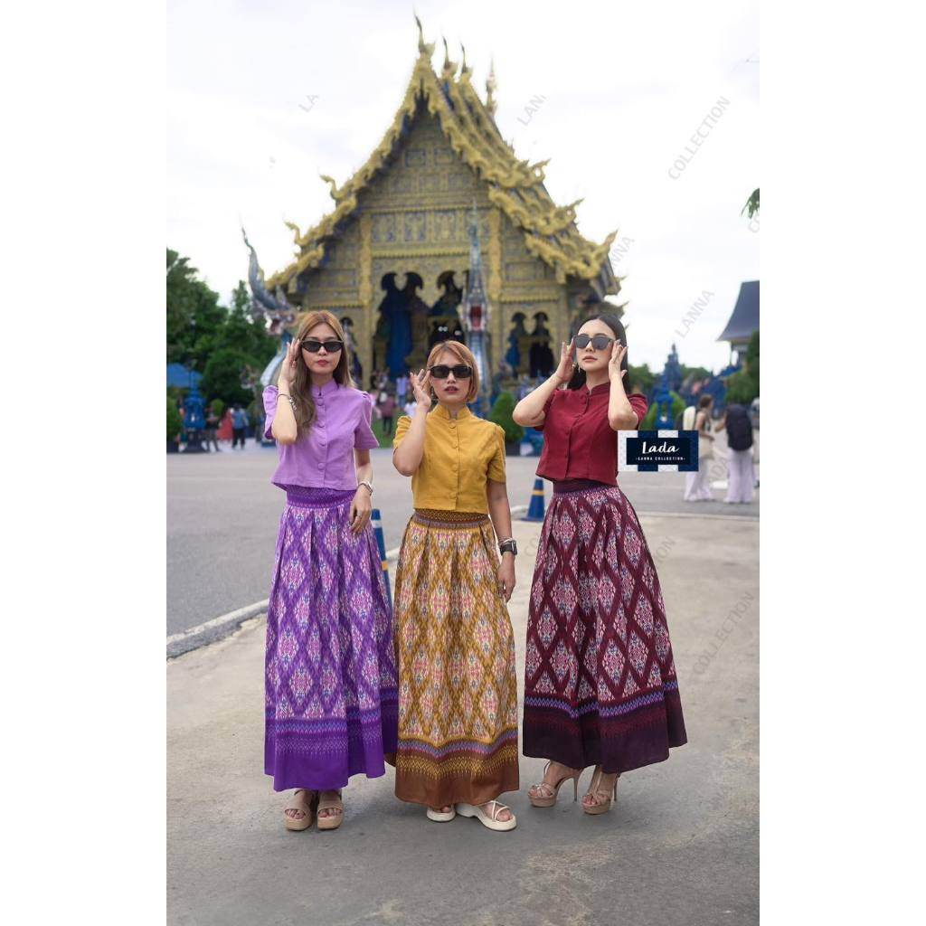 Elegant Pearl Trim Wrap Blouse &amp; 6-Piece Pleated Skirt Set | Luxurious Cotton Outfit in Wine Red, Pink, Peach – Perfect for Modest &amp; Daily Wear One-Sake.com แดง / L แดง / S แดง / M แดง / S-แดง / M-แดง / L-แดง / XL-เหลือง / S-เหลือง / M-เหลือง / L-เหลือง / XL-ม่วง / S-ม่วง / M-ม่วง / L-ม่วง / XL-