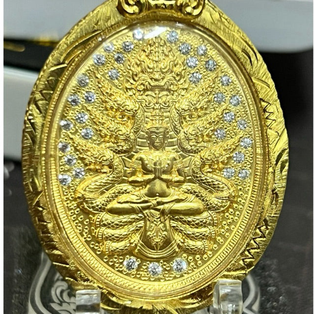 ✨ The Sovereign Phaya Mucalinda Naga King: Kathin 2024 (B.E. 2567) Masterpiece Edition by Phra Arjan Sirichai, Wat Rong Kham Luang – Authentic Thai Sacred Medallion for Absolute Protection, Infinite Wealth, and Spiritual Ascension ✨