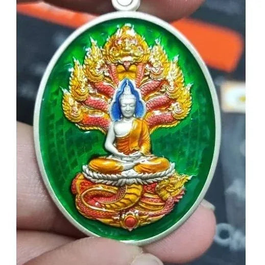 Unlock Supreme Wealth with Nak Prok Wealth Medal Blessed by Luang Pu Sila