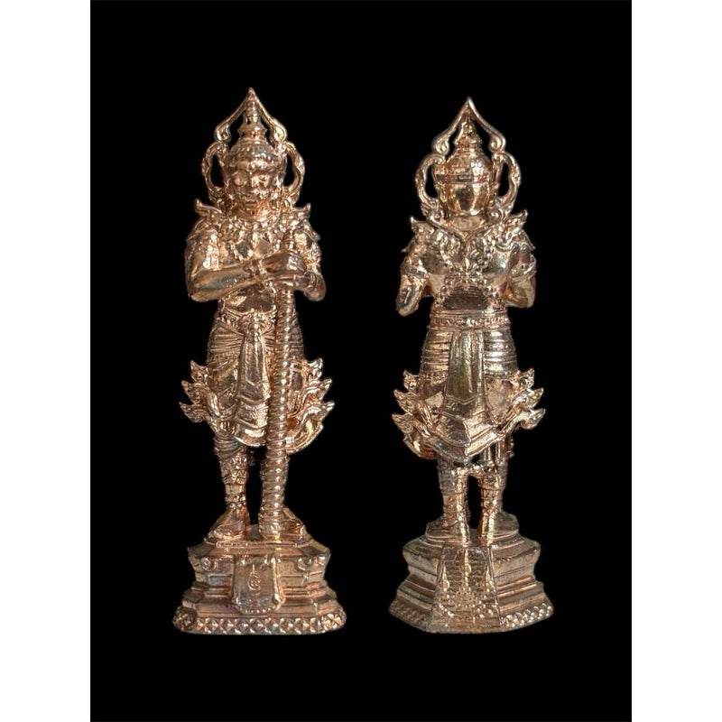 Thao Wessuwan Bangkoet Sap Edition - Wealth & Protection Guardian Blessed by Luang Pu Jue, Wat Khao Ta Ngo Udomporn (5 cm) ทองแดง