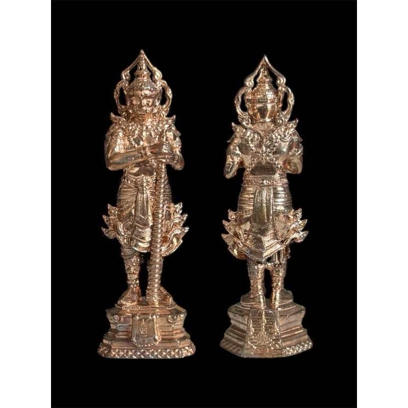Thao Wessuwan Bangkoet Sap Edition - Wealth & Protection Guardian Blessed by Luang Pu Jue, Wat Khao Ta Ngo Udomporn (5 cm) ทองแดง