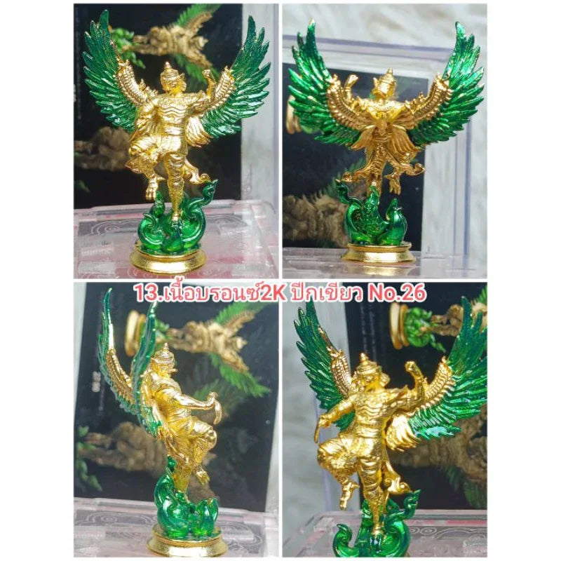 🦅 "Phaya Suban" Garuda of Wealth: Supreme Authority Amulet by LP Kao (Wat Mai Phadung Khet) – Crush Debt & Rise to Power 13. Bronze 2K Green