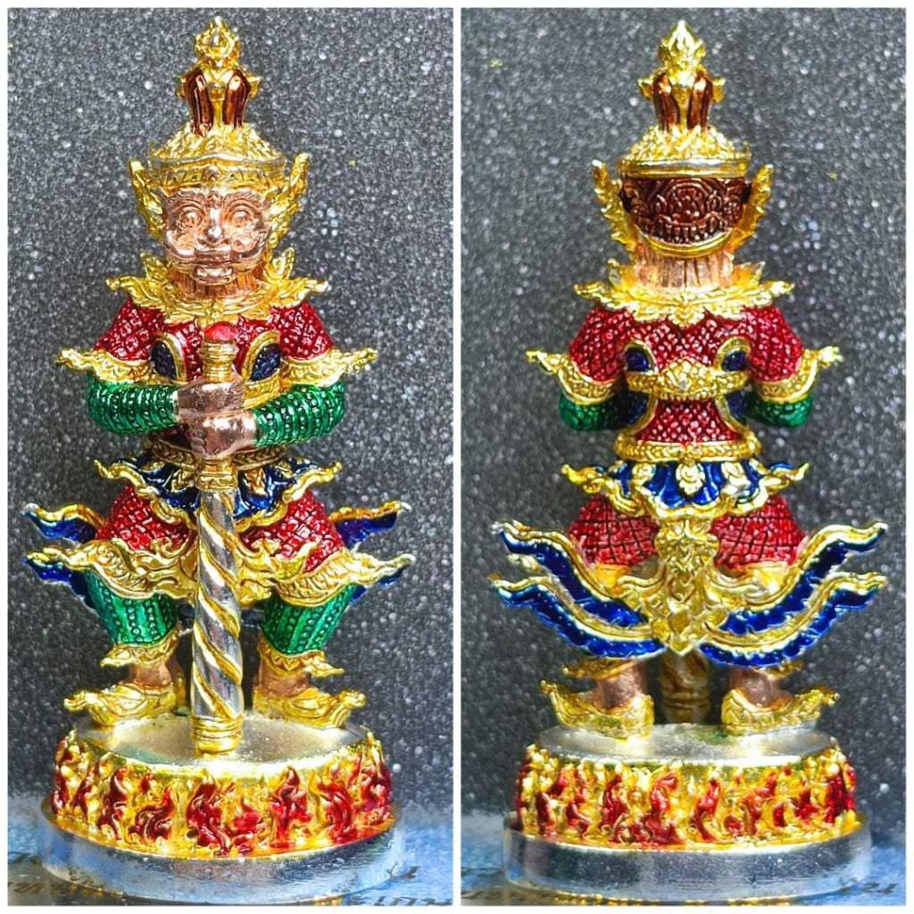✨ Supreme Treasure Vault Thao Wessuwan – Wealth & Protection Guardian Deity Amulet by Luang Pu Saen (Wat Ban Nong Jik, Sisaket 2018, Double Consecration)