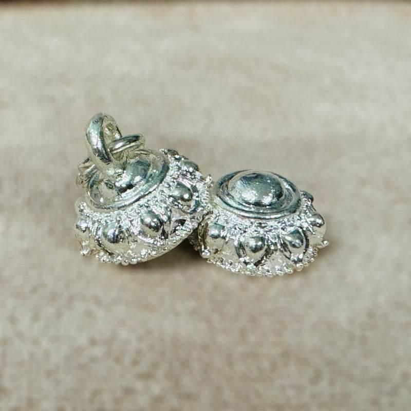 Ganesha Blessing Amulet for Authentic Thai Spiritual Protection – Mini Size 2x1cm from Wat Kor Chok, Chiang Mai Empty silver tube with plumb tip