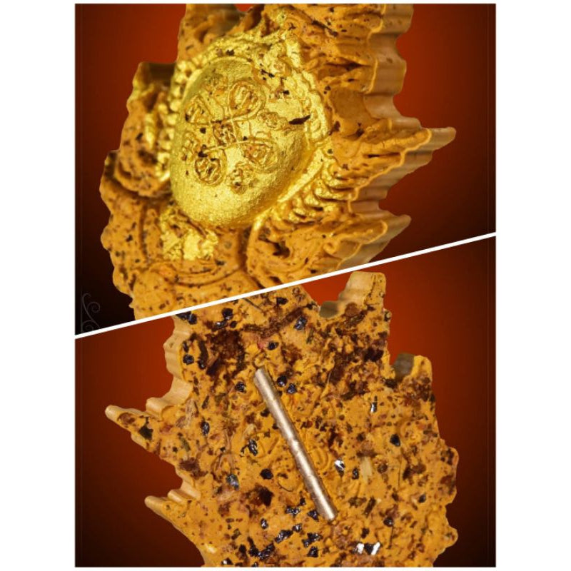 🪙 Golden Face Phra Lak Supreme Charm Amulet – Pure Gold Leaf with Silver Takrud Back by Luang Phor Prasit Ritthiracha, Dhamma Choto Sanctuary, Lopburi