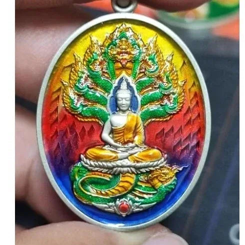 Unlock Supreme Wealth with Nak Prok Wealth Medal Blessed by Luang Pu Sila