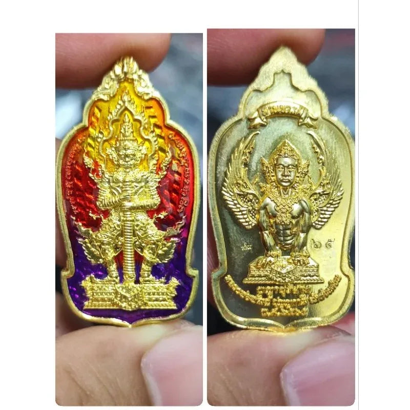 Unlock Limitless Merit and Protection with Sacred Phaya Purisat Medal by Revered Masters 65กท.ยาไ่ล่สี