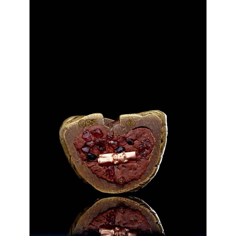 Ruesi Ta Fai Amulet - Golden Satin Bell Metal with Gem & Takrut | Thai Monk Empowered Charm