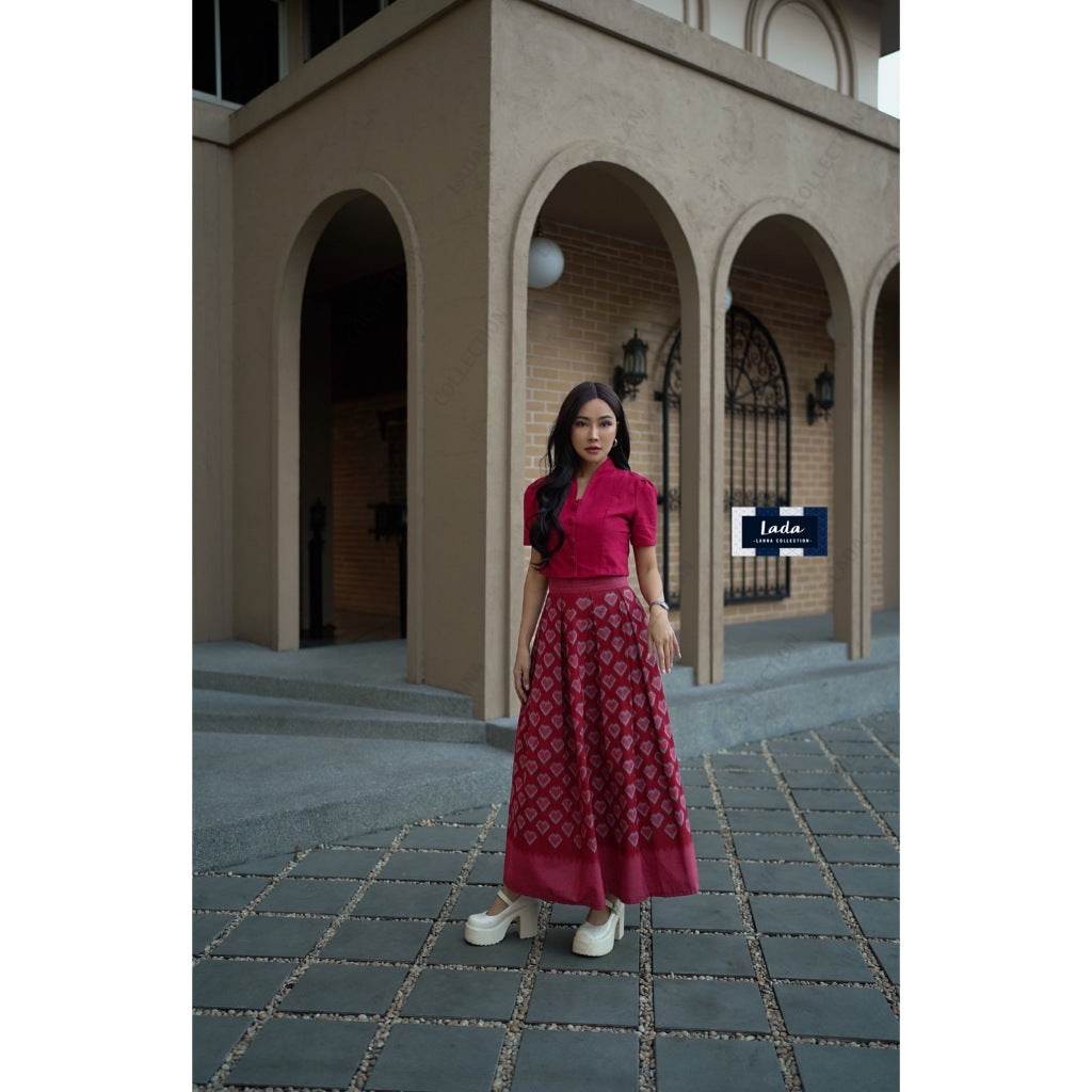 New Small Heart Print 2-Piece Cotton Set – Red, Purple &amp; Gray | Traditional Lanna Fabric with S–XL Sizes for Women One-Sake.com คอปีนสั้นแดง / L คอปีนสั้นแดง / S คอปีนสั้นแดง / M คอปีนสั้นแดง / S-คอปีนสั้นแดง / M-คอปีนสั้นแดง / L-คอปีนสั้นแดง / XL-คอปีนสั้นม่วง / S-คอปีนสั้นม่วง / M-คอปีนสั้นม่วง / L-คอปีนสั้นม่วง / XL-คอเชิ้ตกรม / S-คอเชิ้ตกรม / M-คอเชิ้ตกรม / L-คอเชิ้ตกรม / XL-