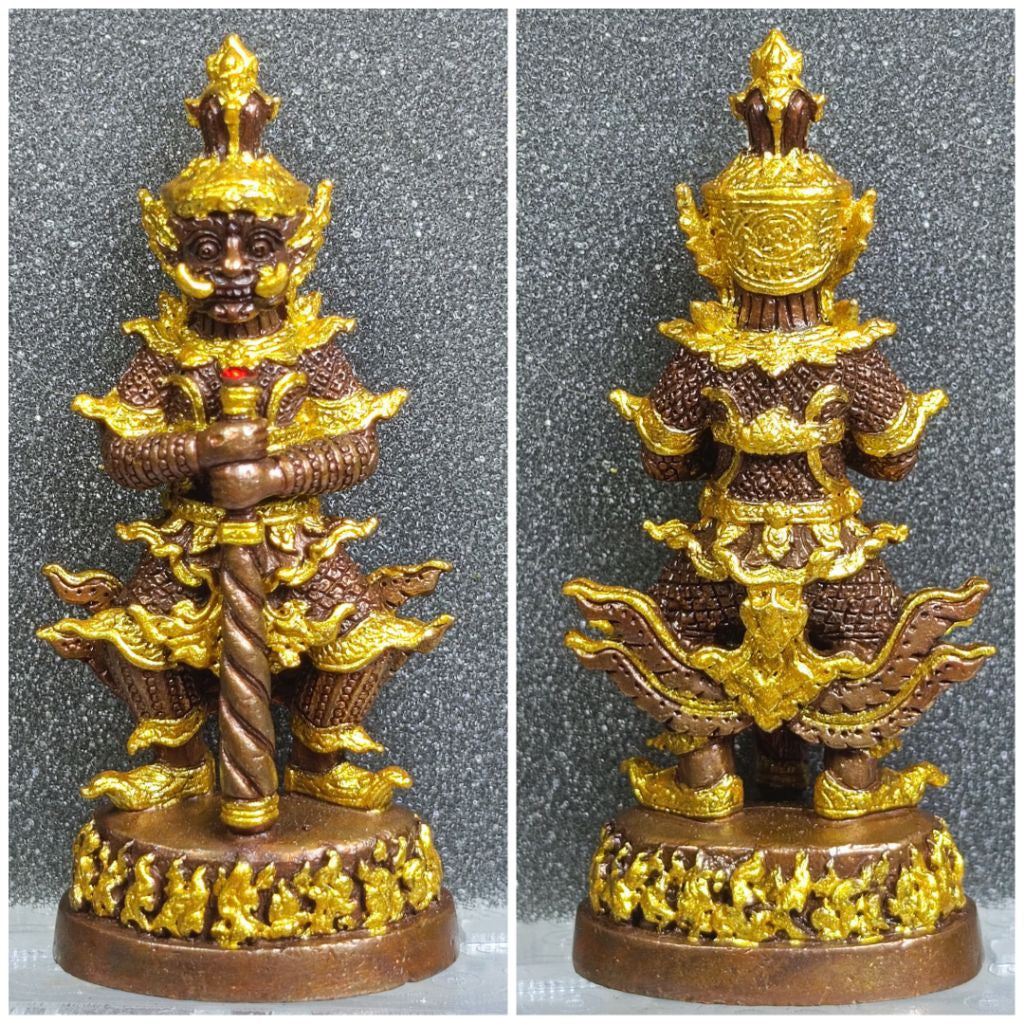 ✨ Supreme Treasure Vault Thao Wessuwan – Wealth & Protection Guardian Deity Amulet by Luang Pu Saen (Wat Ban Nong Jik, Sisaket 2018, Double Consecration)