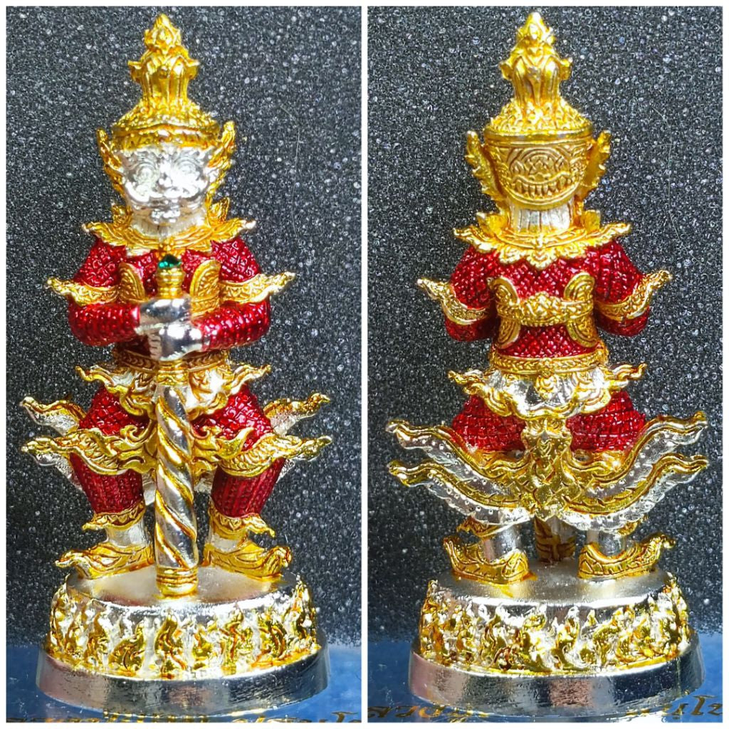 ✨ Supreme Treasure Vault Thao Wessuwan – Wealth & Protection Guardian Deity Amulet by Luang Pu Saen (Wat Ban Nong Jik, Sisaket 2018, Double Consecration)