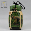 Handmade Thai Bamboo Rice Box - Thai Kratip Khao Storage Jar for Rice and Grains B83 Premium paint