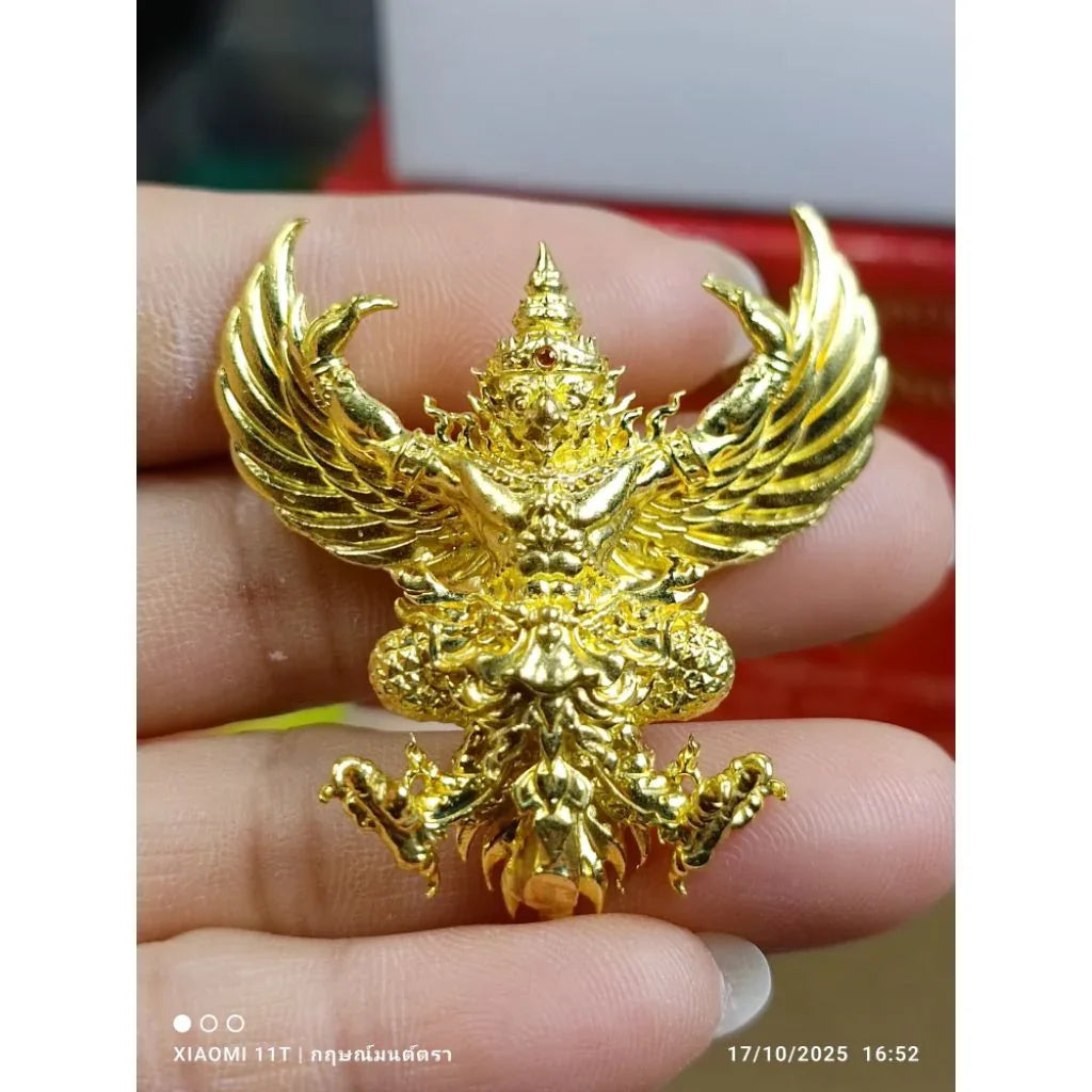 🦅 Phaya Krut “The Universal Garuda of Great Power” – Kumphee Setthi 168 Edition, Wat Nong Phai, Uthai Thani (4 cm – Ruby Alloy)