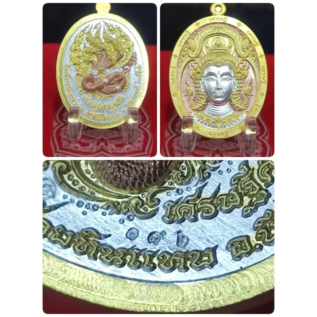 Unlock Divine Wealth with Setthi Srisuttho Edition Wealth Amulet Blessed by Naga Masters No.186