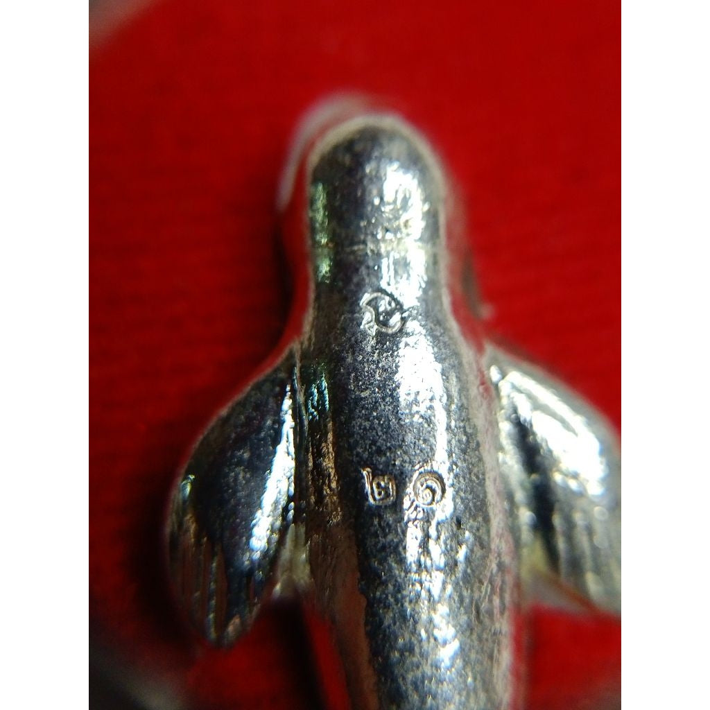 ✨ Sacred Duyong "The Sea Queen's Heart": 2019/2562 Rare Silver-Plated Copper Sea-Cow Amulet – Consecrated by Grandmaster Plian (Khao Or) & Nane Doi for Supreme Charisma, Wealth Attraction, and Divine Protection