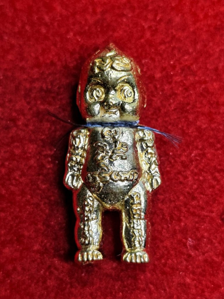 ✨ Sacred Hun Payont "The Relaxed King Tiger" Edition: Ancient Mystical Metal Soul-Bound Guardian (3.2 cm) by Phra Arjan Prasut (Wat Nai Tao, Trang) – The Legendary 9-in-1 Sentinel for Effortless Wealth, Fortune, and Divine Protection