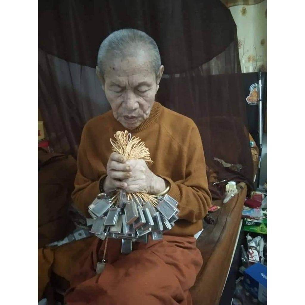 🕉️ Phra Khun Paen "Fulfill Wishes" Amulet: White Holy Powder & Gems with Copper Takrut – Blessed by Luang Ta Sun, Wat Pa Issara Tham (2020 Edition)