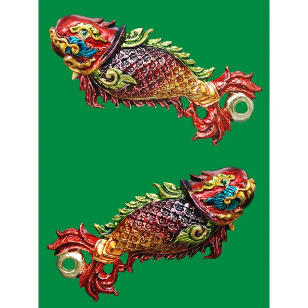 🐟✨ Mystic Flow: The Sacred Wealth Fish – Charisma & Infinite Abundance Talisman (Chao Sap Edition by Phor Tan Khieu) Red Charm for Attracting Wealth