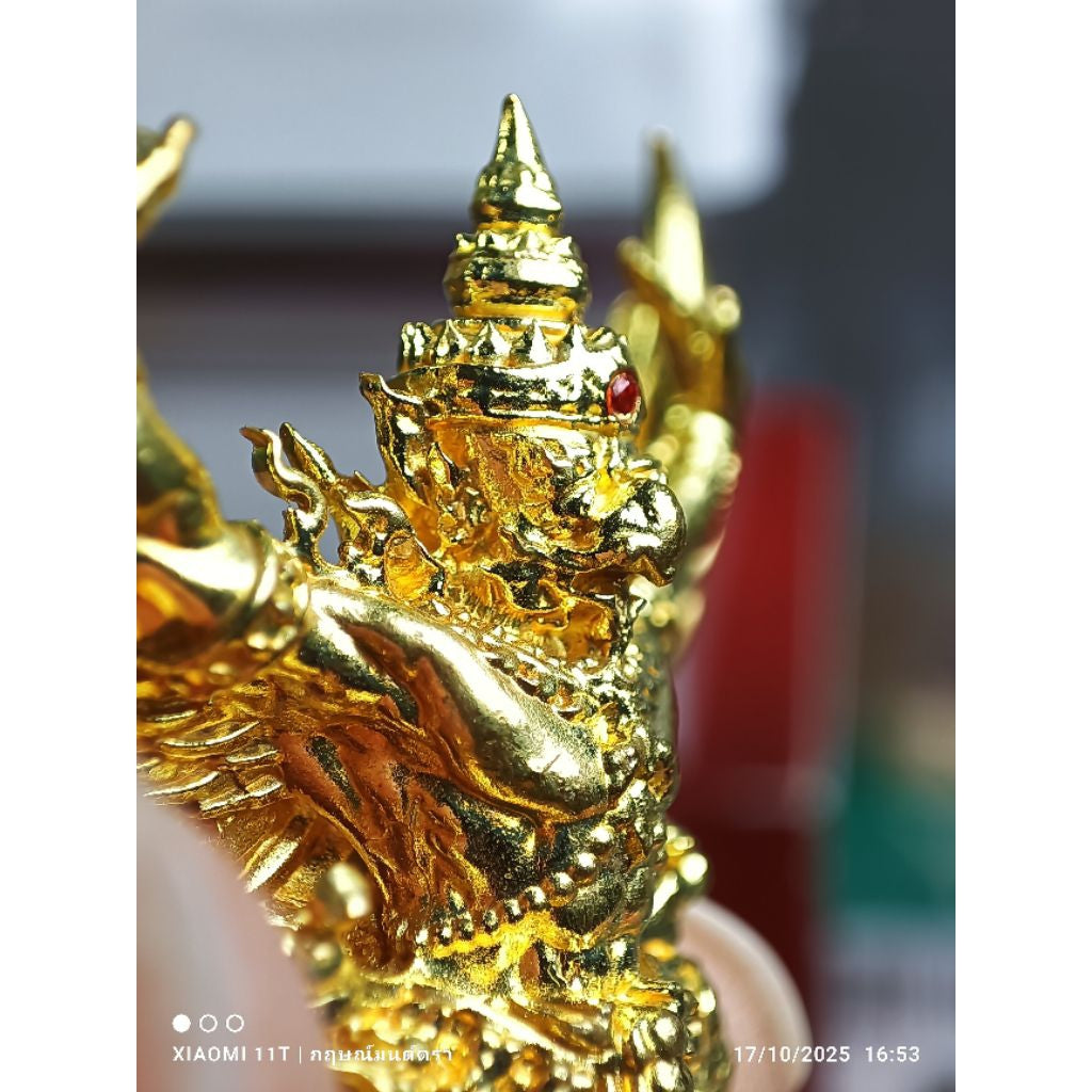 🦅 Phaya Krut “The Universal Garuda of Great Power” – Kumphee Setthi 168 Edition, Wat Nong Phai, Uthai Thani (4 cm – Ruby Alloy)