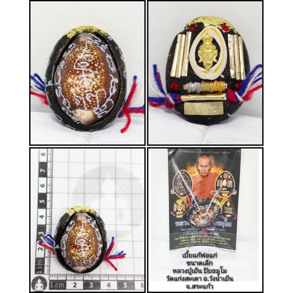 ✨ The Immortal Bia Gae Hermit Sovereign: 2026 Masterpiece Edition by Luang Pu Yen, Wat Kaeng Sadao – Authentic Thai Sacred Cowrie Talisman for Total Protection, Negative Energy Shield, and Karma Reversal ✨