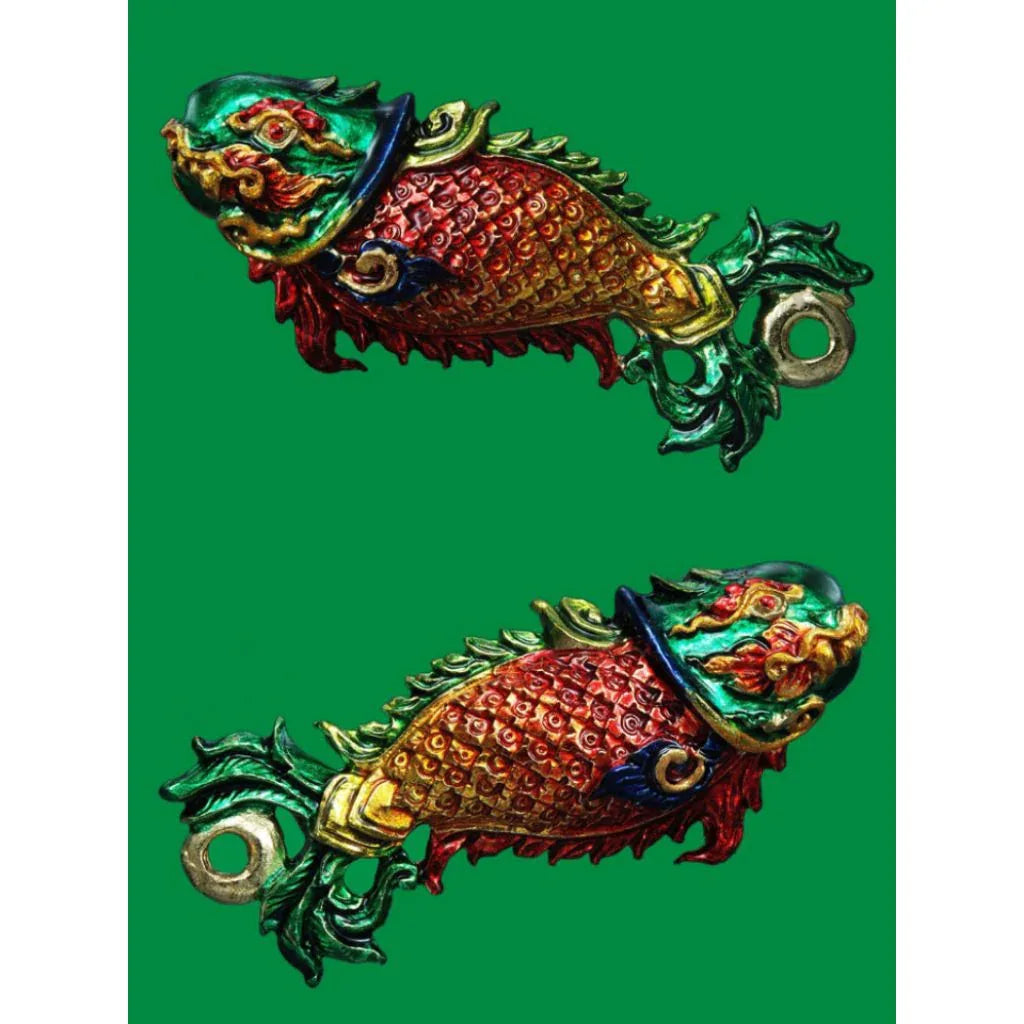 🐟✨ Mystic Flow: The Sacred Wealth Fish – Charisma & Infinite Abundance Talisman (Chao Sap Edition by Phor Tan Khieu) Blue is attracting lots of money.