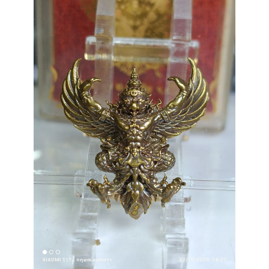 🦅 Phaya Krut “The Universal Garuda of Great Power” – Kumphee Setthi 168 Edition, Wat Nong Phai, Uthai Thani (4 cm – Ruby Alloy)
