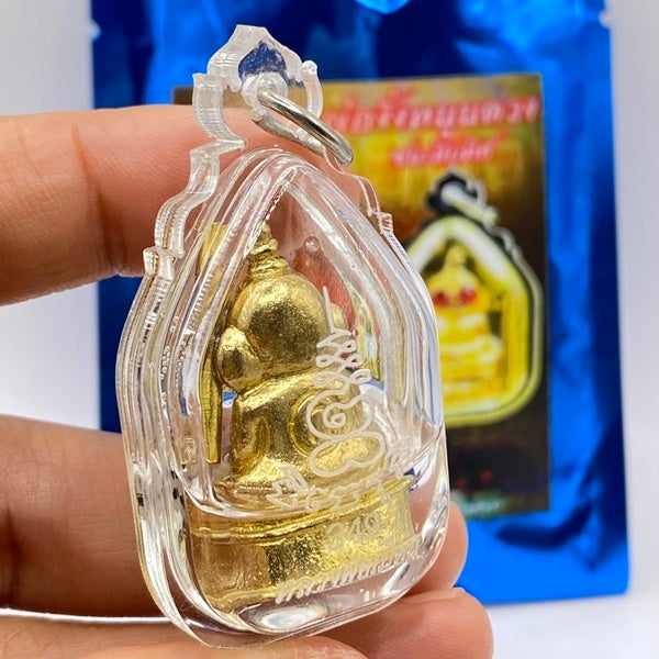 ✨ Imperial Conqueror Phor Ngang "Victory of Ten Directions": Sacred Destiny-Uplifting Spirit Deity with Mahaniyom Attraction Oil and Wealth-Fetching Takrut by Luang Phor Mian, Wat Janeang (Limited 599 Edition)