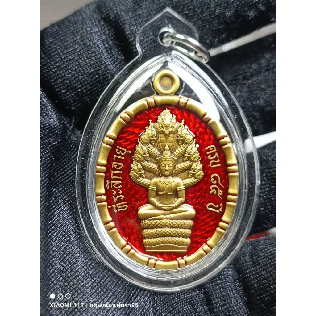 ✨ Prosperous Naga Shelter Wealth Medallion – Phra Nak Prok “Ruai Sap” Wealth & Protection Amulet by Luang Pu Boonma (Khao Kaew Thong Hermitage, Prachinburi 2024)