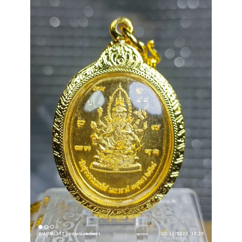 🌅 "Lord Buddha Above Fate" Gold Amulet: 2025 Edition by Luang Pu Sangiam (Wat Suwan Chedi) – with Italian Gold Casing & 24" Necklace – Conquer Destiny & Wealth