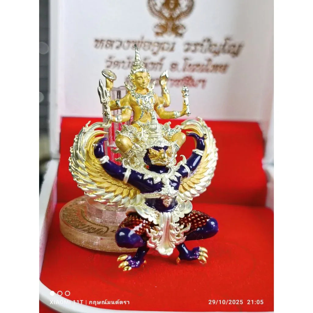 🦅 AstraSovereign: The Vishnu-Garuda "Universal Abundance" Statuette (2025 Collector’s Edition by Luang Phor Koon, Wat Banglang)