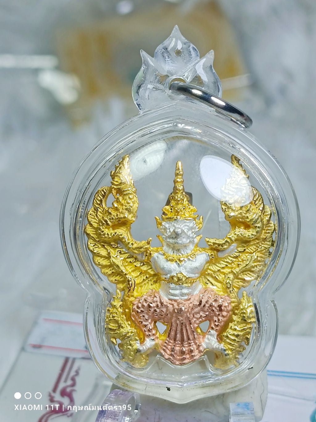 🦅 9-Faced Garuda "Charoen Phorn" Prosperity Edition – Triple King Alloy Power Amulet (2560 BE)