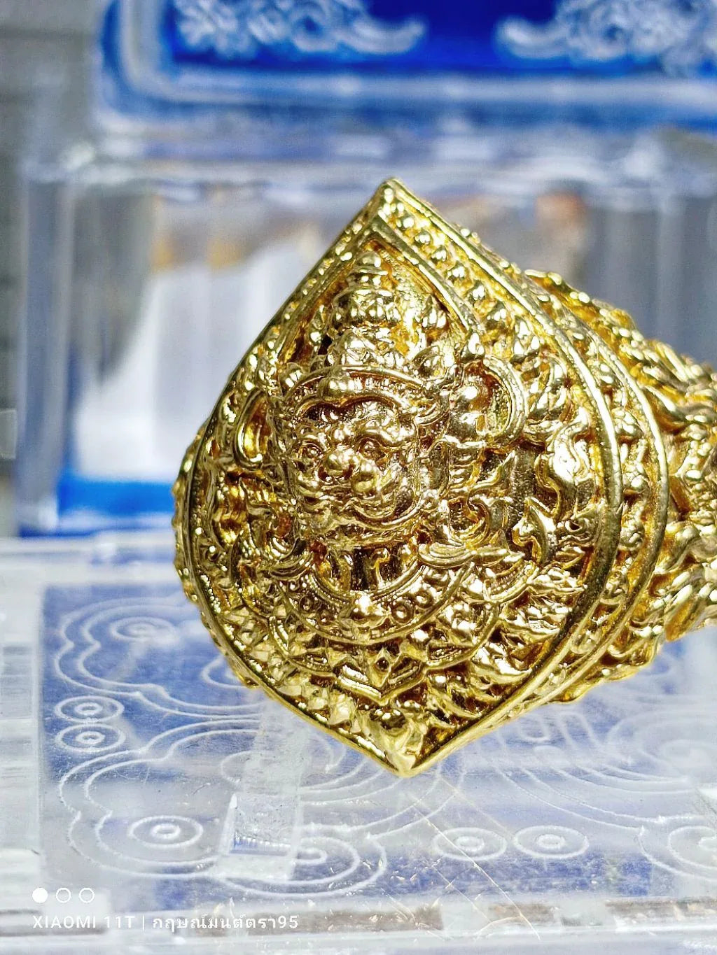 👺 Thao Wessuwan Ring "Plod Nee" (Debt Clearing) 1st Edition: Sacred Buddhist Art – Luang Phor Phat, Wat Huay Duan – Wealth, Power & Prosperity Gold