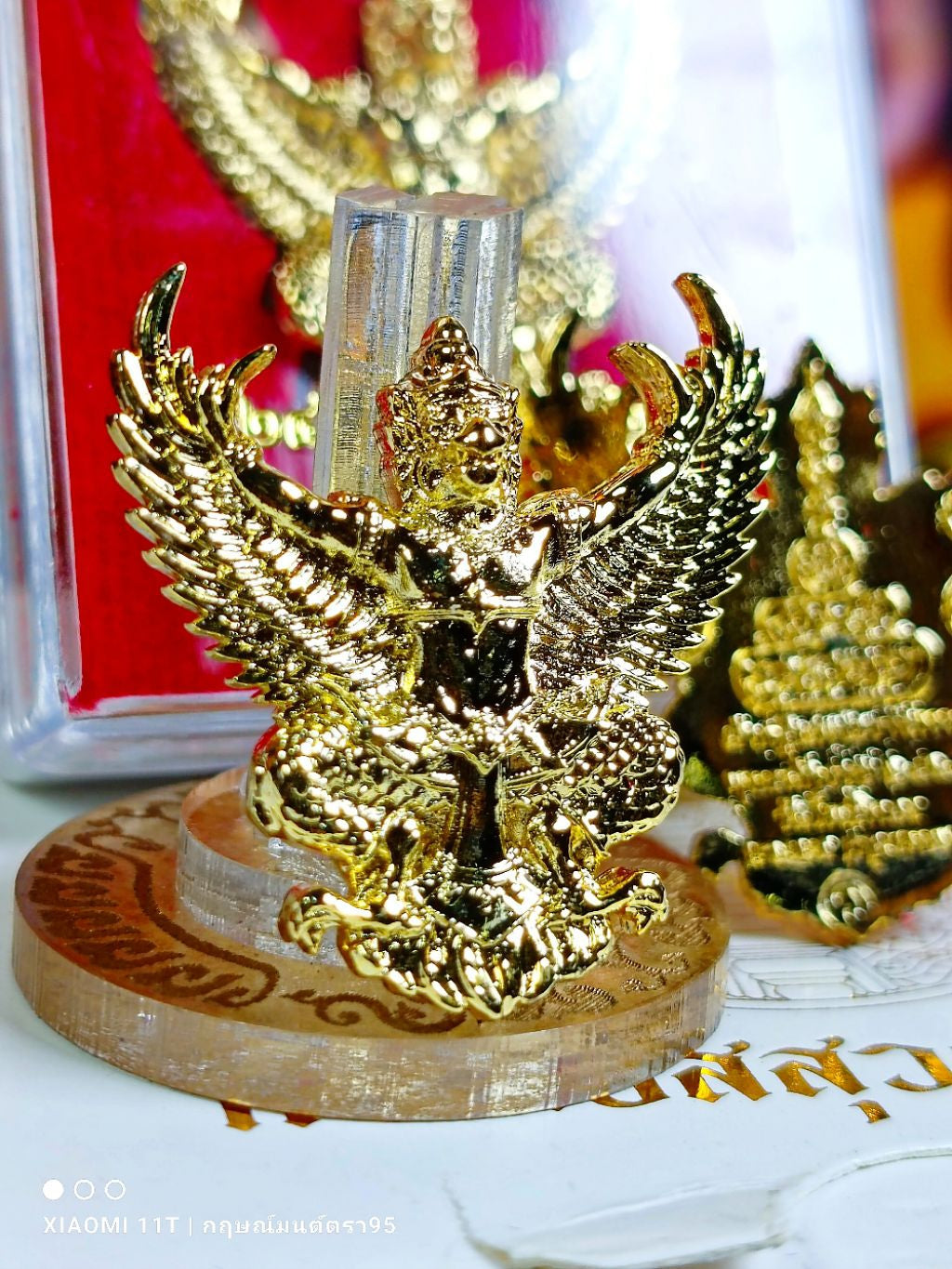 🦅 Phaya Krut Royal Kathina 2021 Amulet – Golden Garuda of Power, Authority & Prosperity by Luang Phor Warah, Wat Pho Thong, Bangkok