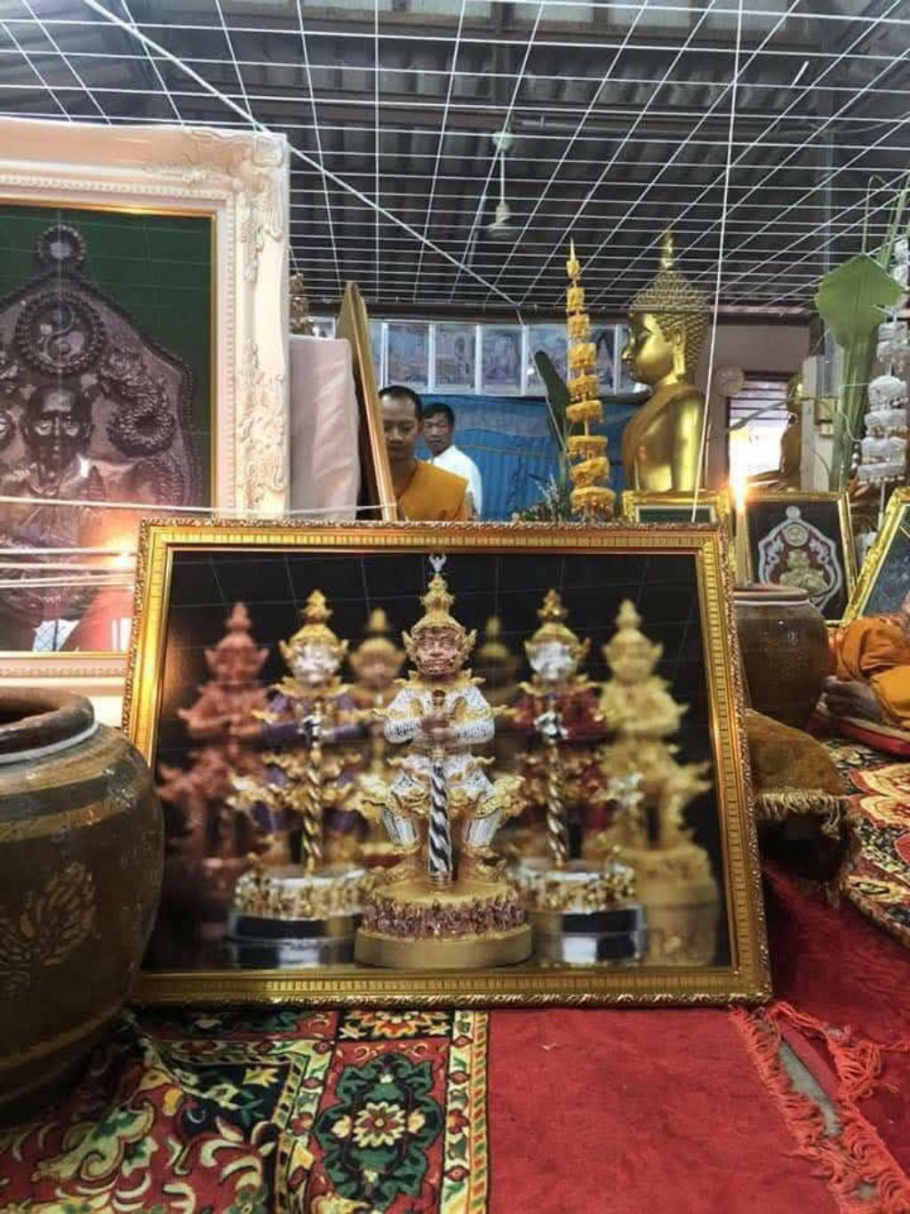 ✨ Supreme Treasure Vault Thao Wessuwan – Wealth & Protection Guardian Deity Amulet by Luang Pu Saen (Wat Ban Nong Jik, Sisaket 2018, Double Consecration)