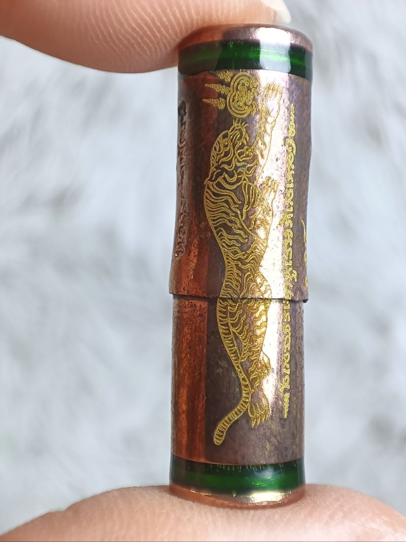🔫 The Immortal Guardian: Luang Phor Phet’s Takrut Look-Puen "Tiger Conqueror 100 Years" – The Ultimate Shield of Power and Prosperity